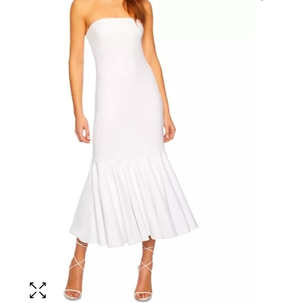 Susana Monaco White Strapless Dress